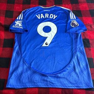 Leicester City #9 Jamie Vardy 2024-25 Adidas Premier League Home Jersey